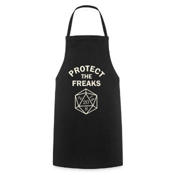 Protect the Freaks - Tablier de cuisine - noir - Devant - AI Model Male 185 dark (185cm)