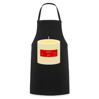 Apple Pie Candle  - Cooking Apron - black - Front - AI Model Male 185 dark (185cm)