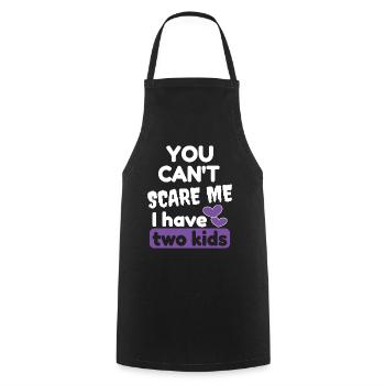 I have two kids - Cooking Apron - black - Front - AI Model Male 185 dark (185cm)
