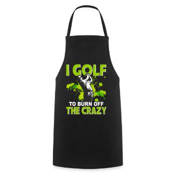 Golf - Kochschürze - Schwarz - Vorne - AI Model Male 185 dark (185cm)