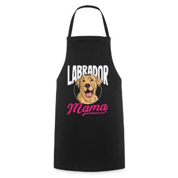 Labrador Tricks - Cooking Apron - black - Front - AI Model Male 185 dark (185cm)