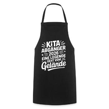 Daycare Graduates 2026: A Legend Leaves the Site - Cooking Apron - black - Front - AI Model Male 185 dark (185cm)