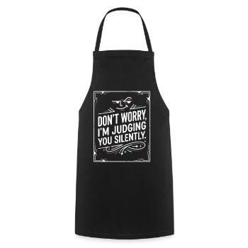 Oh I'm Sorry – Sarcasm Humor Quote - Cooking Apron - black - Front - AI Model Male 185 dark (185cm)