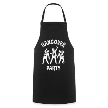 Hangover Party (JGA Junggesellenabschied Bier W) - Kochschürze - Schwarz - Vorne - AI Model Male 185 dark (185cm)