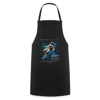 Schwerelos Astronaut Weltall - Kochschürze - Schwarz - Vorne - AI Model Male 185 dark (185cm)