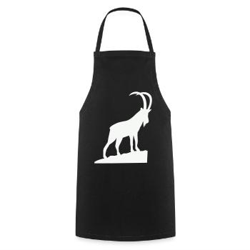 Alpine Bock Silhouette - Tablier de cuisine - noir - Devant - AI Model Male 185 dark (185cm)
