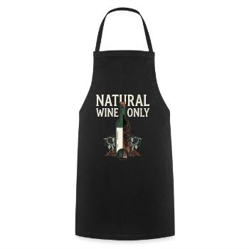 Natural Wine Only - Kochschürze - Schwarz - Vorne - AI Model Male 185 dark (185cm)