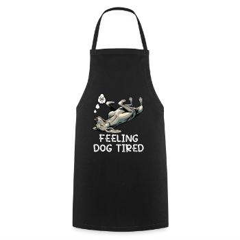 Feeling Dog Tired Weimaraner Weimaraner Owner - Cooking Apron - black - Front - AI Model Male 185 dark (185cm)