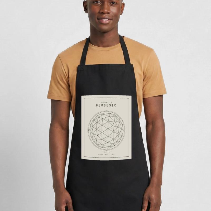 Geodesian Sphere Geometry Pattern Cooking Apron