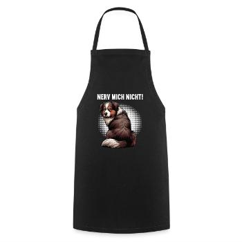 Nerv Mich Nicht Australian Shepherd Aussie Aussies - Kochschürze - Schwarz - Vorne - AI Model Male 185 dark (185cm)