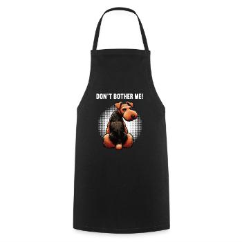 Ne me dérange pas Airedale Terrier Amoureux d’Airedale - Tablier de cuisine - noir - Devant - AI Model Male 185 dark (185cm)