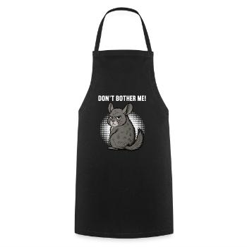 Ne me dérange pas, chinchilla, rongeur chinchilla. - Tablier de cuisine - noir - Devant - AI Model Male 185 dark (185cm)
