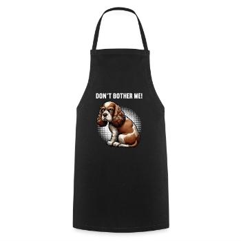 Don't Bother Me Cocker Spaniel funny cocker dog - Cooking Apron - black - Front - AI Model Male 185 dark (185cm)