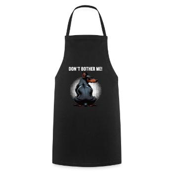 Don't Bother Me Dobermann Doberman Owner - Cooking Apron - black - Front - AI Model Male 185 dark (185cm)