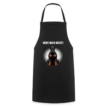  Nerv Mich Nicht Dobermann Dobermannbesitzer  - Kochschürze - Schwarz - Vorne - AI Model Male 185 dark (185cm)