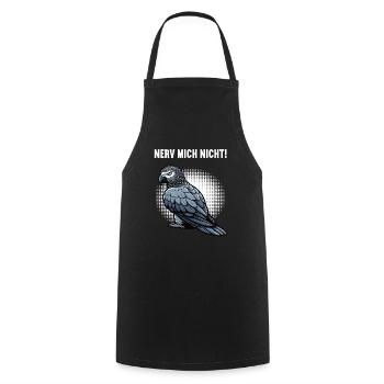 Nerv Mich Nicht Graupapagei Graupapageie Papagei - Kochschürze - Schwarz - Vorne - AI Model Male 185 dark (185cm)