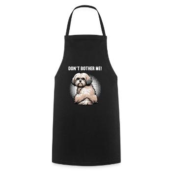 Ne me dérangez pas Propriétaires havanais - Tablier de cuisine - noir - Devant - AI Model Male 185 dark (185cm)