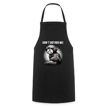 Ne me dérangez pas Propriétaires havanais - Tablier de cuisine - noir - Devant - AI Model Male 185 dark (185cm)