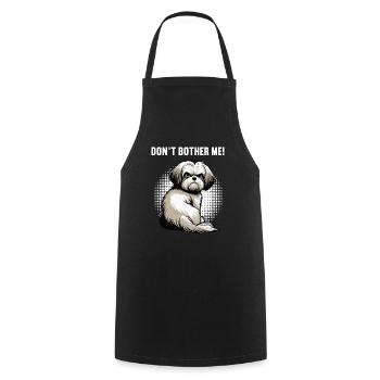 Ne me dérangez pas Propriétaires havanais - Tablier de cuisine - noir - Devant - AI Model Male 185 dark (185cm)
