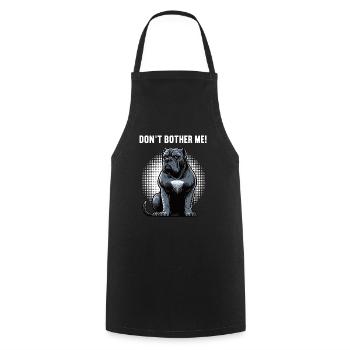 Ne me dérange pas Cane Cane Cane Corsos Corsos Porte-cours - Tablier de cuisine - noir - Devant - AI Model Male 185 dark (185cm)