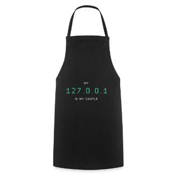 Linux T-Shirt für Linux Geeks - Kochschürze - Schwarz - Vorne - AI Model Male 185 dark (185cm)