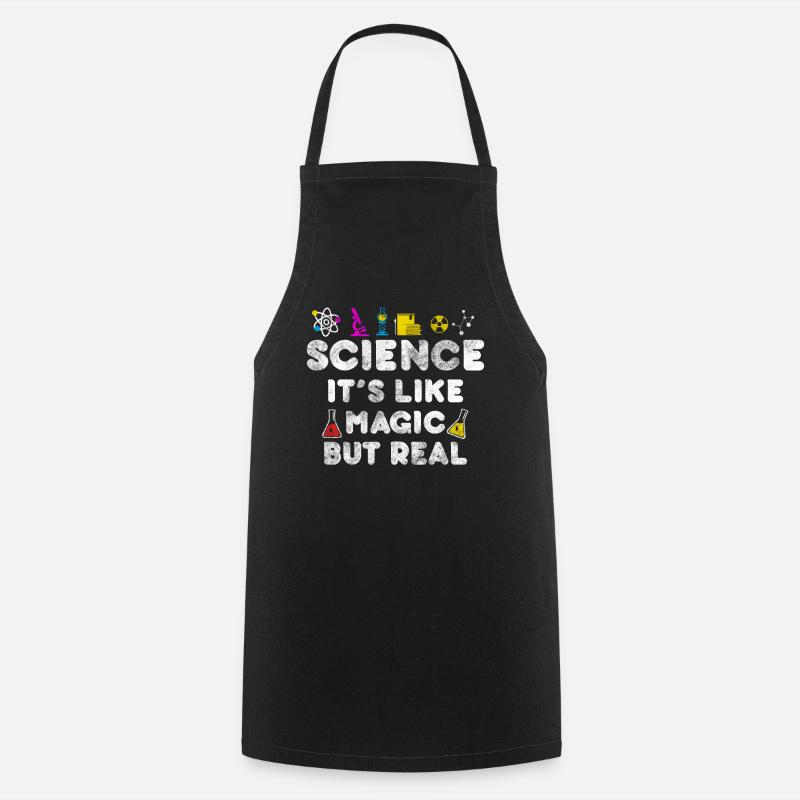 science - Cooking Apron - black