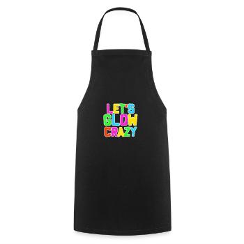 Glow Neon Party Fest Leuchten Crazy Geschenk - Kochschürze - Schwarz - Vorne - AI Model Male 185 dark (185cm)