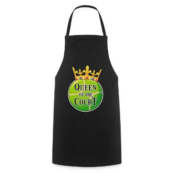 Tennis Damen Frauen Tennisspielerin Geschenk Idee - Kochschürze - Schwarz - Vorne - AI Model Male 185 dark (185cm)