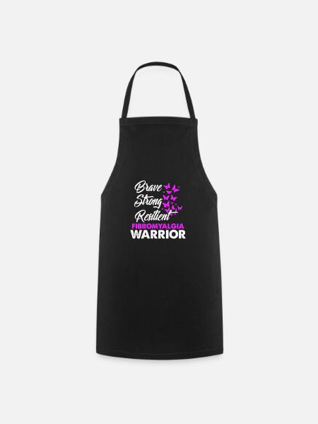 fibromyalgia - Cooking Apron - black