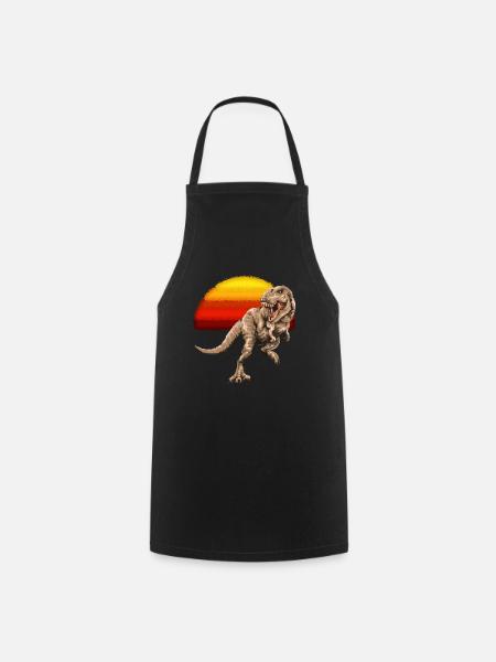 Dinosaure tyrannosaure - Tablier de cuisine - noir