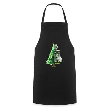 Forest - Cooking Apron - black - Front - AI Model Male 185 dark (185cm)