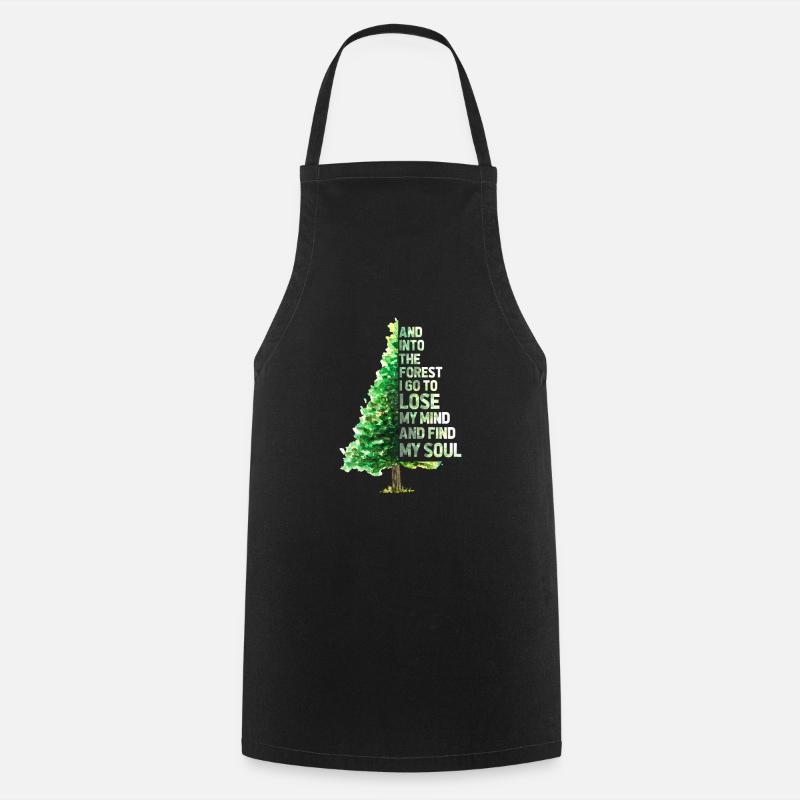 forêt - Tablier de cuisine - noir