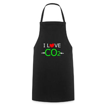 I Love Co2 Anti-Grün Dieselfahrer Klimawandel - Kochschürze - Schwarz - Vorne - AI Model Male 185 dark (185cm)