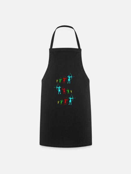Bogenschütze Bogenschießen Bogenjagd Geschenk - Kochschürze - Schwarz