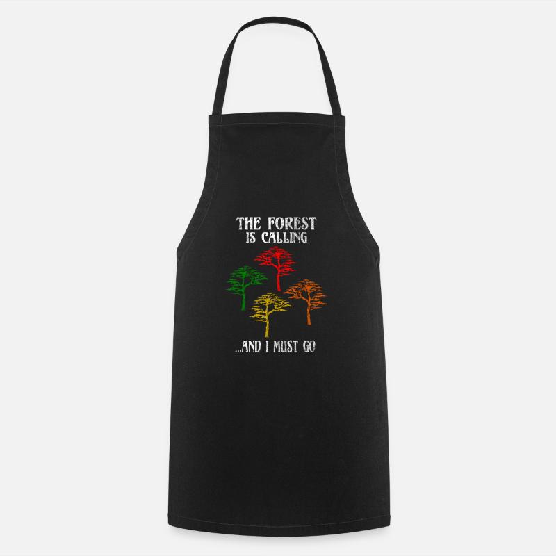 Forêt - Tablier de cuisine - noir