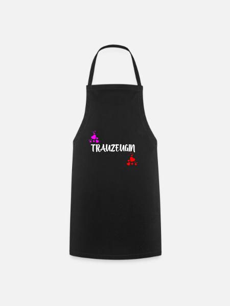 Trauzeugin - Kochschürze - Schwarz