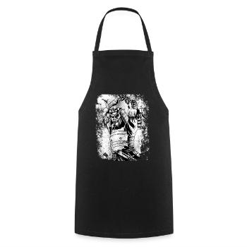 Vintage samurai shirt japan 7 virtues samurai - Cooking Apron - black - Front - AI Model Male 185 dark (185cm)
