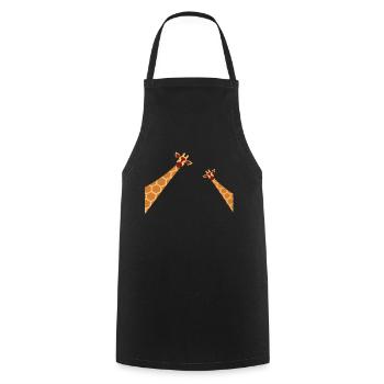 girafe - Tablier de cuisine - noir - Devant - AI Model Male 185 dark (185cm)