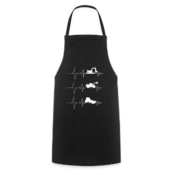 Excavator - Cooking Apron - black - Front - AI Model Male 185 dark (185cm)