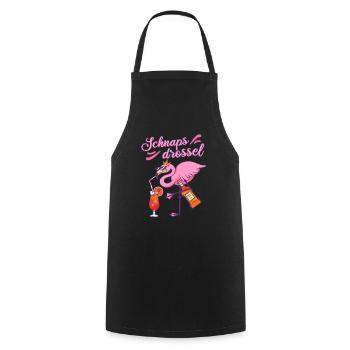 Schnapsdrossel Mädelsabend beste Freundin Geschenk - Kochschürze - Schwarz - Vorne - AI Model Male 185 dark (185cm)