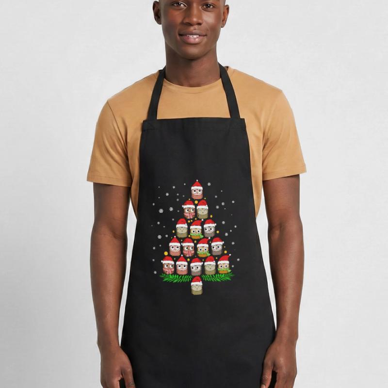 Weihnachtsbaum Eulen Weihnachten Eulenshirt Eule Kochschürze
