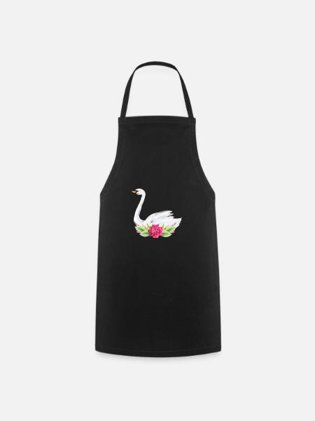 Cygne - Tablier de cuisine - noir