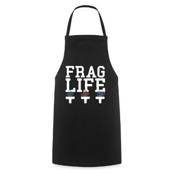Ask Life Coral Aquarium & Aquarist, Saltwater - Cooking Apron - black - Front - AI Model Male 185 dark (185cm)