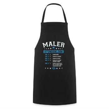 Maler Stundenlohn Meister Handwerker Lackierer Fun - Kochschürze - Schwarz - Vorne - AI Model Male 185 dark (185cm)
