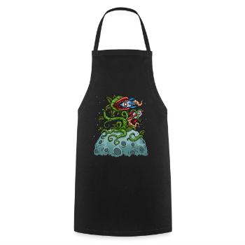 Plante carnivore Venus Flytrap Rocket - Tablier de cuisine - noir - Devant - AI Model Male 185 dark (185cm)