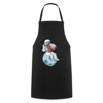 Accordéon chemise homme astronaute enfant accordéon - Tablier de cuisine - noir - Devant - AI Model Male 185 dark (185cm)