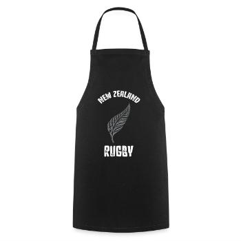 New Zealand Rugby en cadeau de rugby - Tablier de cuisine - noir - Devant - AI Model Male 185 dark (185cm)