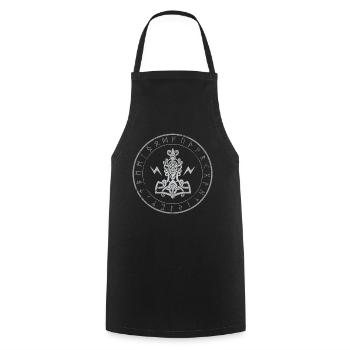 Viking Viking Gift, Odin, Valhalla, Thor - Cooking Apron - black - Front - AI Model Male 185 dark (185cm)