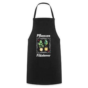 Pflanzen Flüsterer Blumen Garten Gärtner Geschenk - Kochschürze - Schwarz - Vorne - AI Model Male 185 dark (185cm)