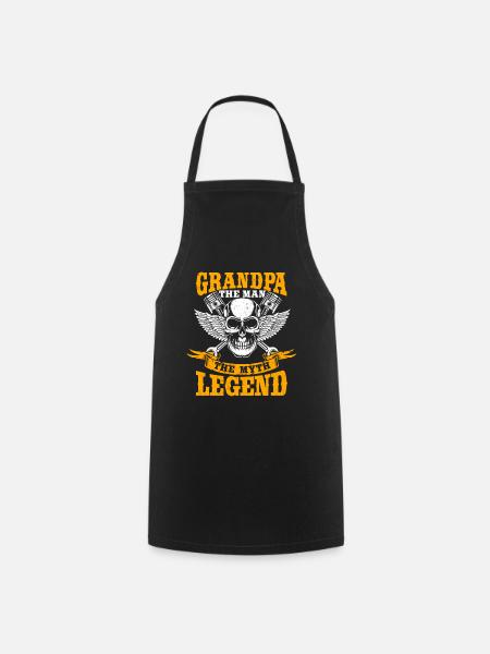 Papy Moto Biker Le Mythe - Tablier de cuisine - noir